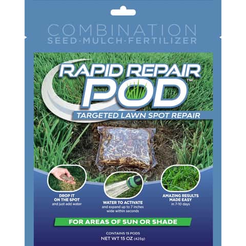 Ace Rapid Repair Pod Mixed Sun or Shade Fertilizer/Mulch/Seed 15 oz