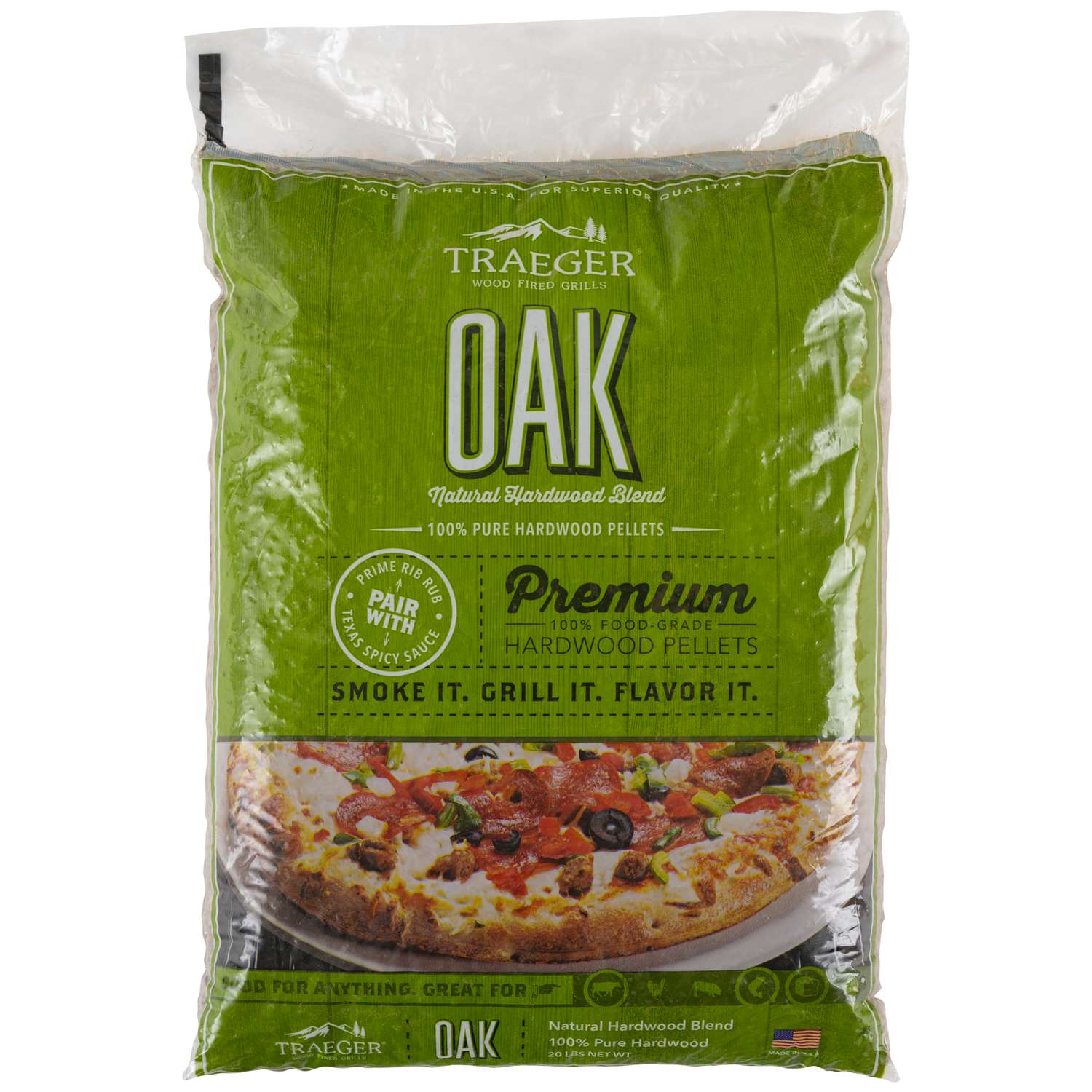 Traeger All Natural Oak Hardwood Pellets 20 lb - Ace Hardware