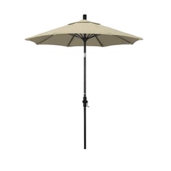 California Umbrella Sun Master Series 7.5 ft. Tiltable Antique Beige Market Umbrella