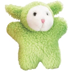 Zanies Green Fleece Cuddly Baby Lamb Squeaky Dog Toy Large