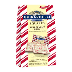 Ghirardelli Milk Chocolate/Peppermint Bark Chocolate Squares 7.9 oz
