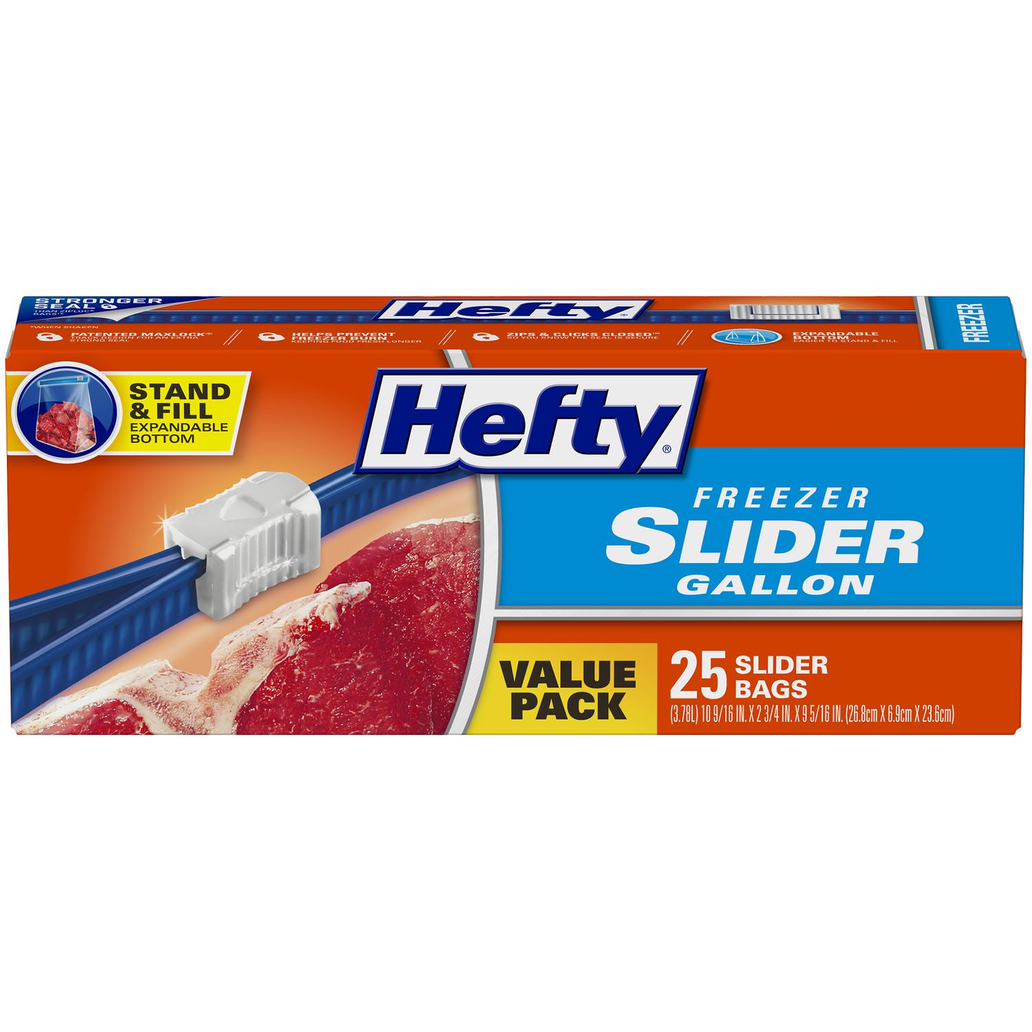 Hefty 1 gal Clear Freezer Bag 25 pk - 00R82425 - Kitchen Tools and Utensils  sku 00R82425