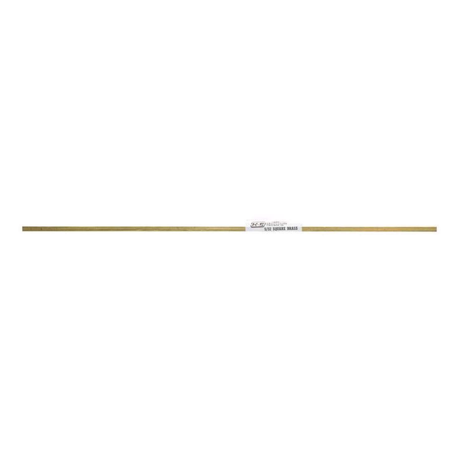 K&S 5/32 in. W X 12 in. L Square Brass Tube 1 pk K&S 5/32 in. W X 12 in. L Square Brass Tube 1 pk