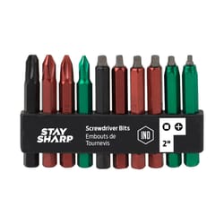 Stay Sharp Assorted 2 in. L Bit Clip Alloy Steel 10 pc