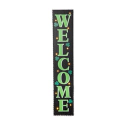 Glitzhome Happy St. Patrick's Day Porch Sign Iron/MDF/Plastic 1 pc