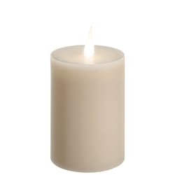 Xodus Innovations Affinity Ivory None Scent Pillar Flameless Flickering Candle