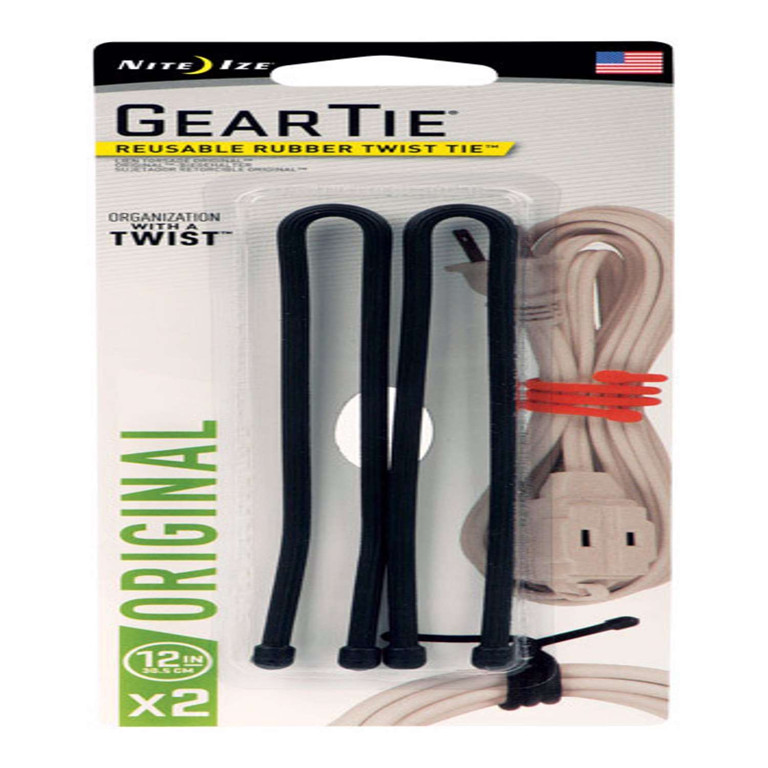 5pcs 3''6''12" Reusable Magic Rubber Twist Ties Cable Wire Gear Tie Organize~OJ 