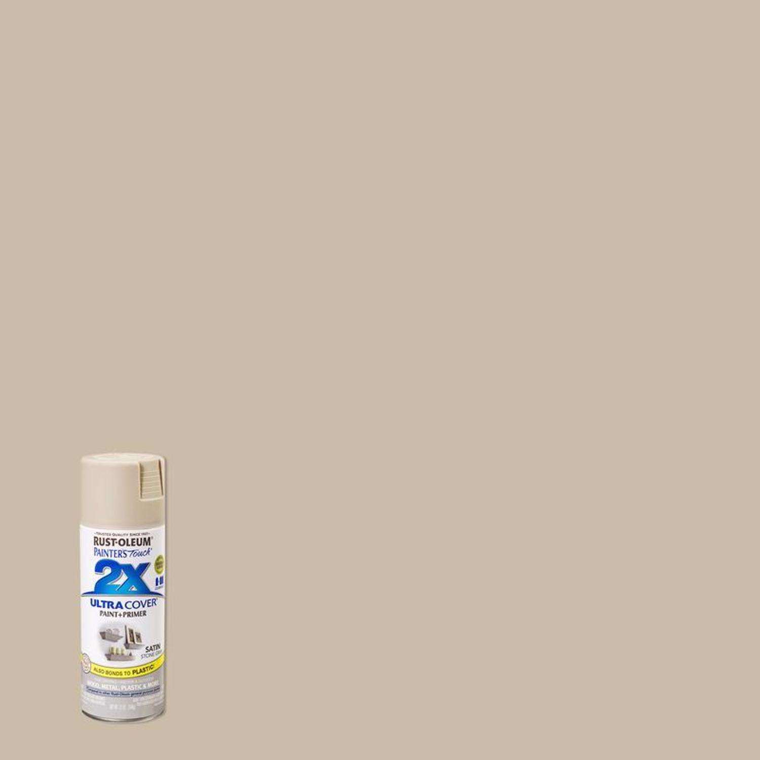 RustOleum Painter's Touch 2X Ultra Cover Satin Stone Gray Paint+Primer