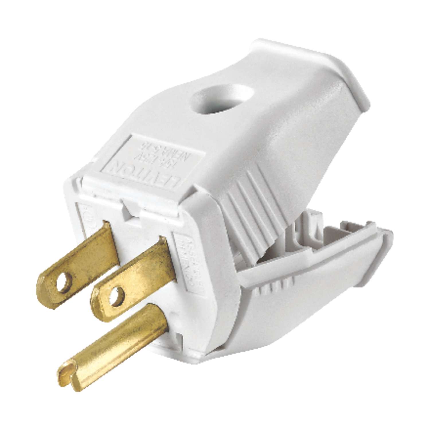 Leviton Commercial and Residential Thermoplastic Straight Blade Plug 5 ...