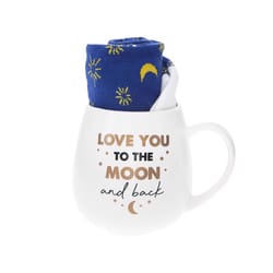 Pavilion Warm & Toe-sty 15.5 oz White BPA Free Love You Mug