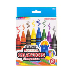 Bazic Products Super Jumbo Assorted Color Crayons 8 pk