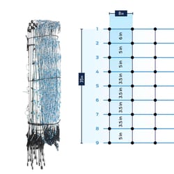Starkline Premium 35 in. H X 164 ft. L Metal/Polyethylene Electric Netting Blue