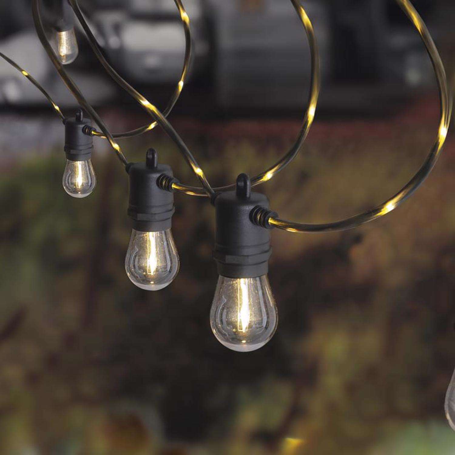 Feit LED Firefly Rope String Light Set Clear 24 ft. 12