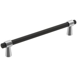 Amerock Mergence Contemporary Rectangle Cabinet Pull 6-5/16 in. Matte Black 1 pk