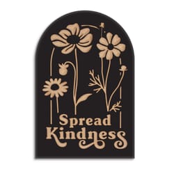 P Graham Dunn 15 in. H X 1 in. W X 10 in. L Dark Brown MDF Spread Kindness Ornate Decor