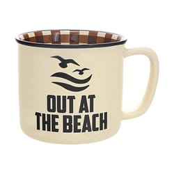 Pavilion Man Out 18 oz Tan BPA Free Beach Mug