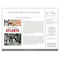 Arcadia Publishing A Culinary History of Atlanta History Book