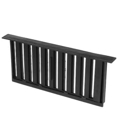 Air Vent 8 in. H X 16 in. W Black Plastic Foundation Vent