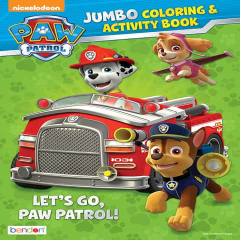 2 Pack Paw Patrol Coloring Books Jumbo Color Activity Great Gift