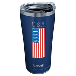 Tervis Patriotic 20 oz USA Flag Multicolored BPA Free Tumbler with Lid