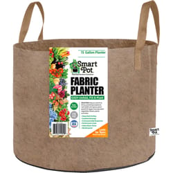 Smart Pot 13.5 in. H X 18 in. D Fabric Grow Bag Planter Natural