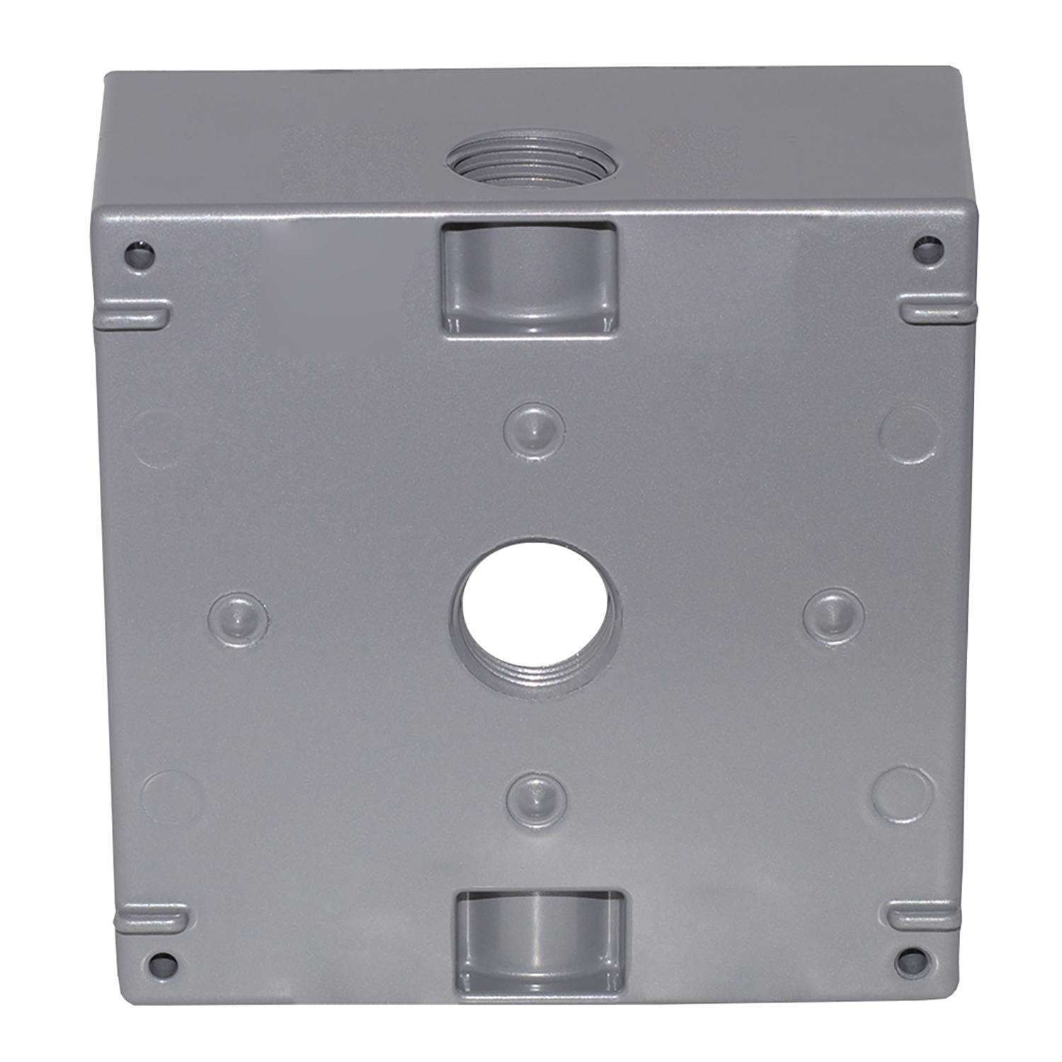 Sigma Engineered Solutions Metallic White 1-Outlet Weatherproof Electrical Outlet  Cover in the Electrical Outlet Covers department at