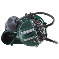 Zoeller 1/3 HP 5280 gph Cast Iron Tethered Float Switch Sewage Pump