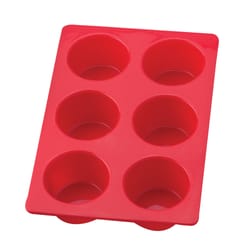 Harold Import 7-1/2 in. W X 11-1/4 in. L Muffin Pan Red 1 pc