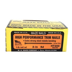 Maze Nails 2 in. Trim Heat Treated Carbon Steel Nail Small Brad Head 1 lb