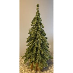 Celestial Lights LED Warm White Artificial Downswept Branches Christmas Tree 18 in.