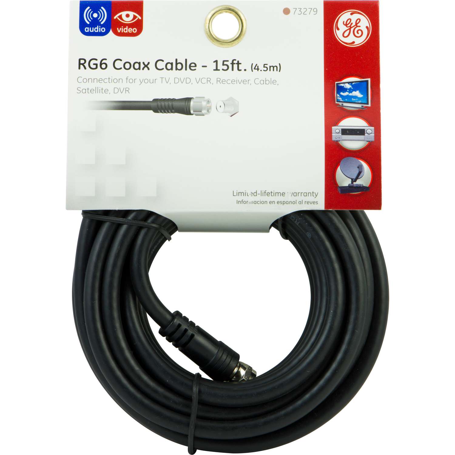 GE 15 ft. Coaxial Cable Ace Hardware