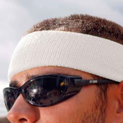 Ergodyne Chill-Its Head Sweatband White One Size Fits Most