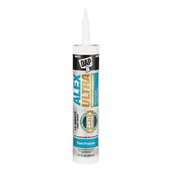 DAP Alex Ultra White Elastomeric Acrylic Latex All Purpose Waterproof Sealant 10.1 oz
