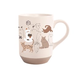 Pet Shop by Fringe Studio 12 fl. oz. Cream BPA Free Pencil Cats Mug