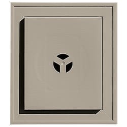 Builders Edge 8 in. H X 7 in. L Prefinished Clay Vinyl Mounting Block