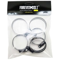 FOREVERBOLT 1-5/16 in to 2-1/4 in. SAE 28 Black Hose Clamp Stainless Steel Band