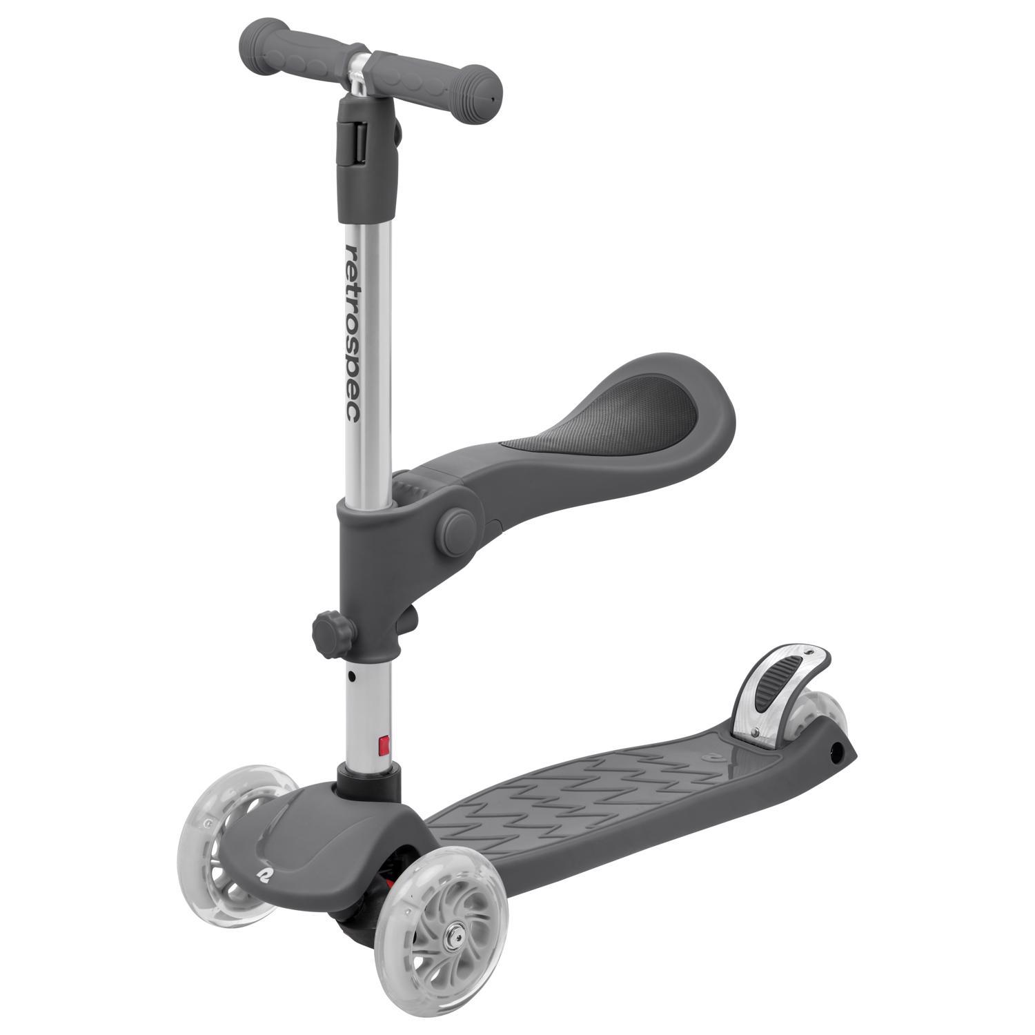 Retrospec Chipmunk Plus Unisex 3-Wheel Kick Scooter Silver Sansujyuku sansujyuku.com