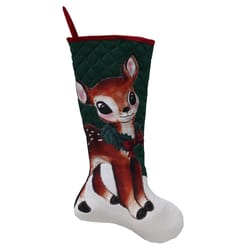 Dyno Quilted Vintage Christmas Stocking 20 in.