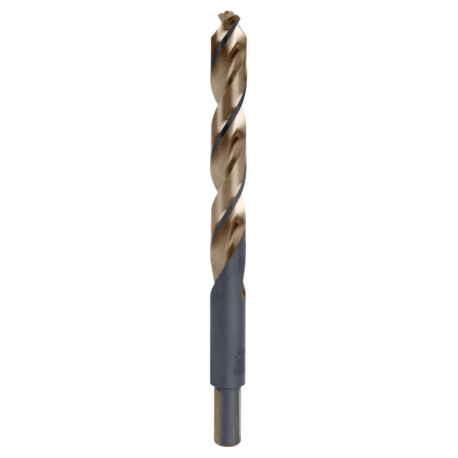 DeWalt 31/64 in. High Speed Steel Drill Bit 3-Flat Shank 1 pc