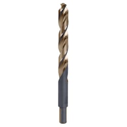 Dewalt 31/64 in. High Speed Steel Drill Bit 3-Flat Shank 1 pc