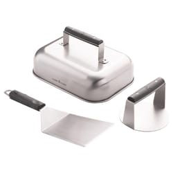 Camp Chef Stainless Steel Grill Burger Kit 3 pc