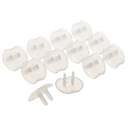 Dreambaby Clear Plastic Outlet Protector 12 pk