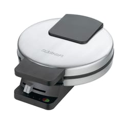 Cuisinart 4 waffle Black/Silver Stainless Steel Waffle Maker