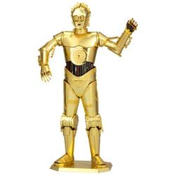 Metal Earth Premium Series C-3PO Star Wars Metal Kit Gold