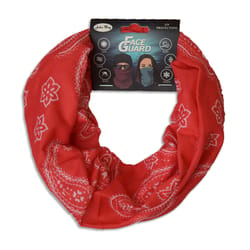 John Boy Paisley Face Guard Red/White One Size Fits Most