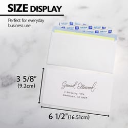 Bazic Products 3-5/8 in. W X 6-1/2 in. L No. 6 3/4 White Envelopes 55 pk