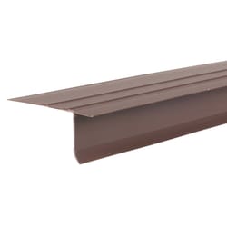 Amerimax 2.5 in. W X 120 in. L Vinyl Drip Edge Flashing Brown