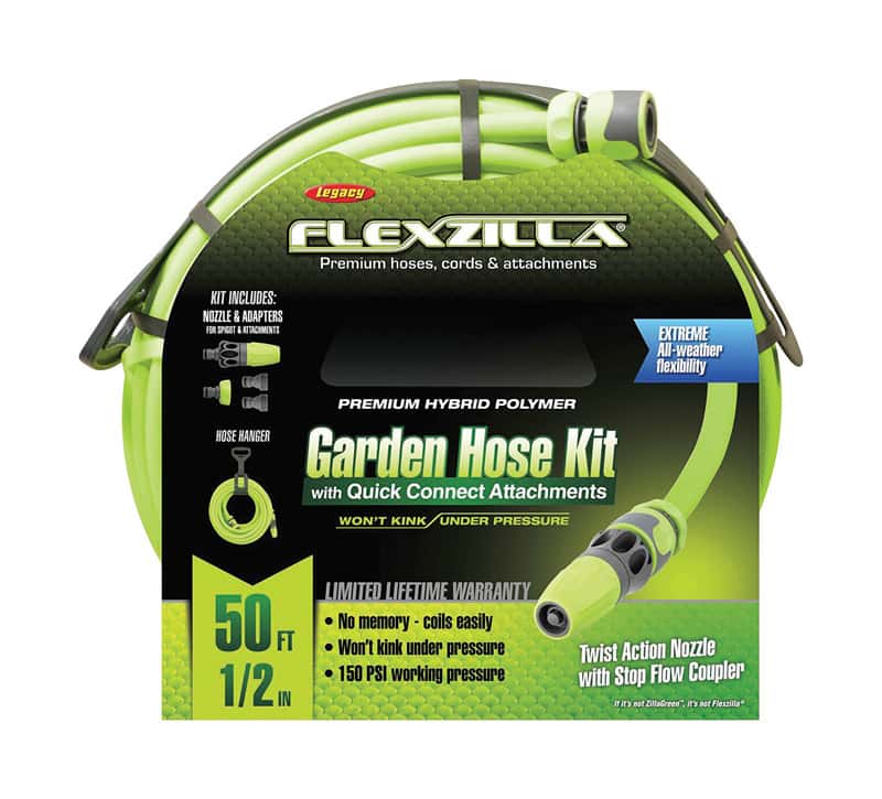 Legacy Flexzilla 1/2 in. D X 50 ft. L Zilla Green Hybrid Polymer Garden