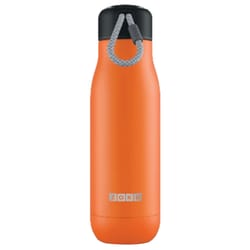 Zoku 18 oz Orange BPA Free Vacuum Insulated Bottle