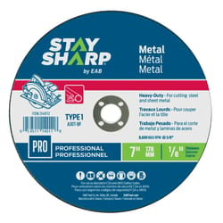 Stay Sharp 7 in. D X 5/8 in. Metal Cutting Wheel 1 pc